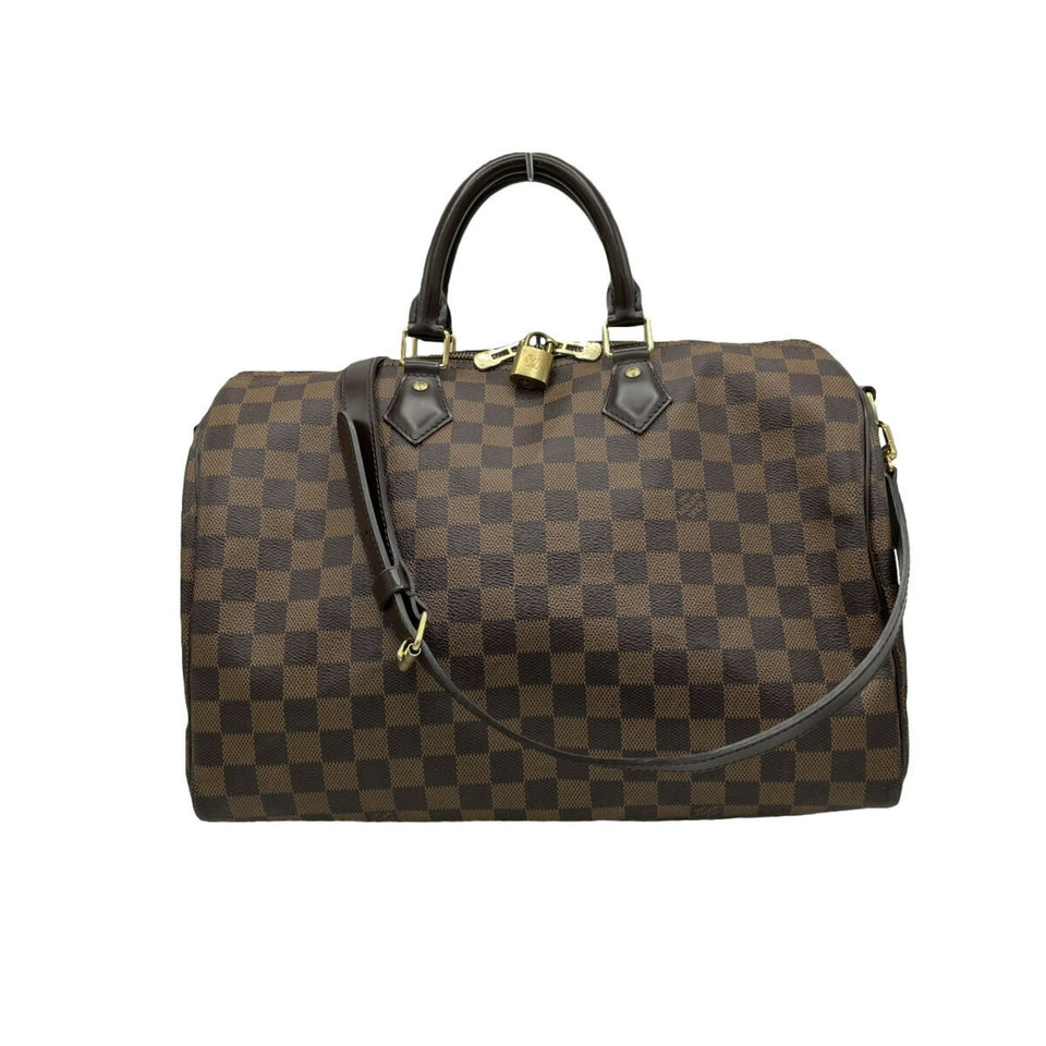 LOUIS VUITTON [] Damier Speedy 35 Bandouliere Boston Bag N41366 Shoulder for Women with Strap
