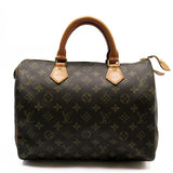 Louis Vuitton Handbag Monogram Speedy 30 Brown Canvas M41526
