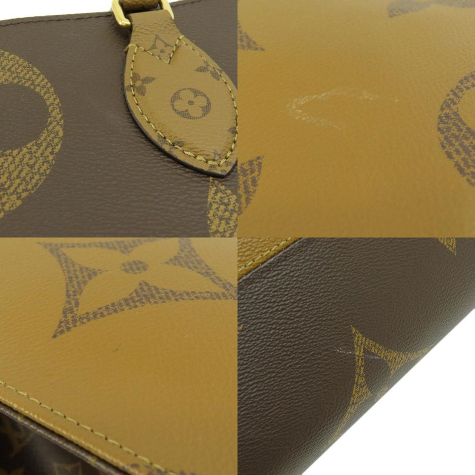LOUIS VUITTON M44576 On The Go GM Giant Monogram Tote Bag Reverse Women's