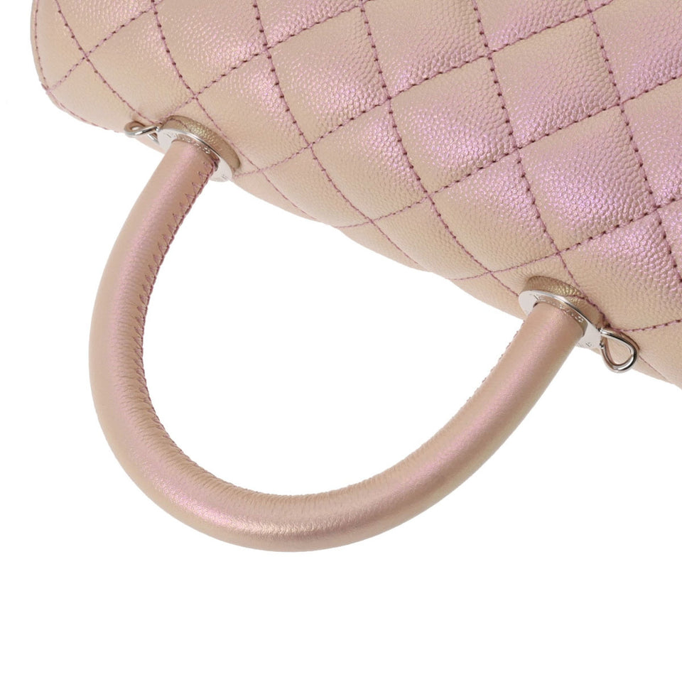 CHANEL Matelasse XS Metallic Pink Gradient Metal Fittings Women's Caviar Skin Bag