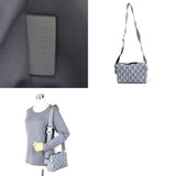 CHRISTIAN DIOR diagonal shoulder bag LINGOT22 Rango 22/CD diamond canvas gray men's