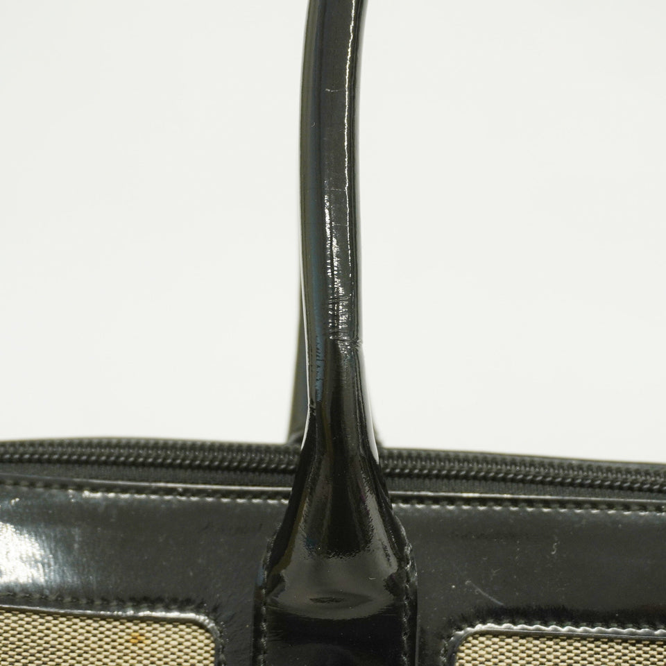 GUCCI[3cc2401]   tote bag 000 0854 canvas/enamel beige/black gold metal