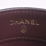 CHANEL Caviar Skin Matelasse Coco Mark Card Case Black Ladies