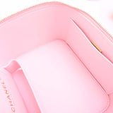 CHANEL Caviar Skin Matelasse Coco Mark Small Vanity Bag Shoulder Pink Ladies
