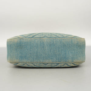 GUCCIAuth  GG Marmont Shoulder Bag Velor 447632 Women's Denim Light Blue