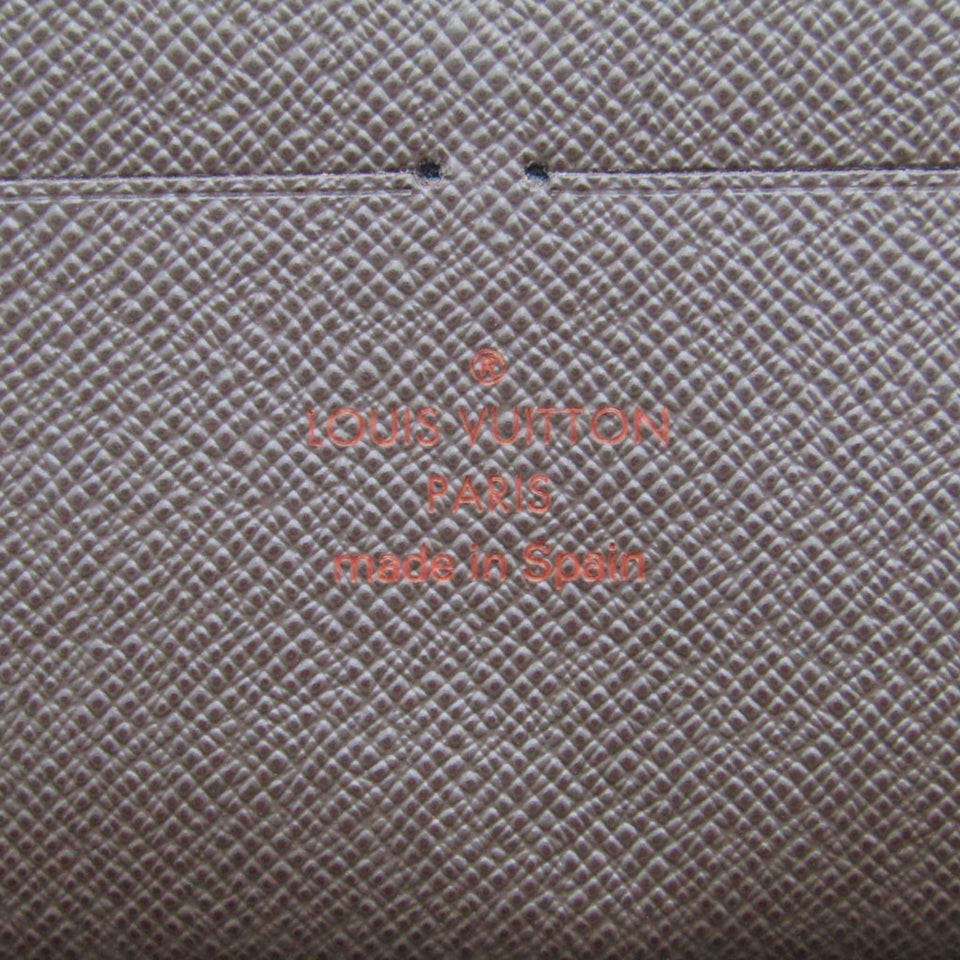 LOUIS VUITTON Damier Zippy Organizer N60003 Men,Women Damier Canvas Long Wallet [bi-fold] Ebene