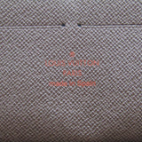 LOUIS VUITTON Damier Zippy Organizer N60003 Men,Women Damier Canvas Long Wallet [bi-fold] Ebene
