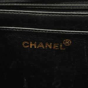 CHANEL Matelasse Big Matelasse W Chain Women's Leather Shoulder Bag Black
