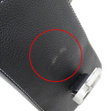 CHRISTIAN DIOR Bag Men's Shoulder Pouch Leather Saddle Vertical Black Micro