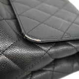 CHANELAuth  Matelasse Handbag Women's Caviar Leather Black