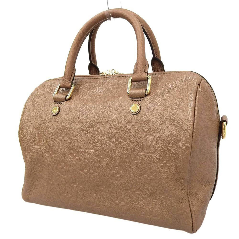 Louis Vuitton Monogram Implant Speedy 25 Bandouliere Bag Bronze M41019