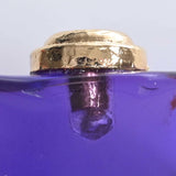 CHANEL Cocomark Brooch Purple Ladies
