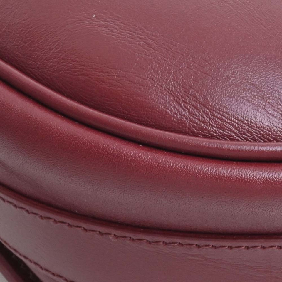 CHRISTIAN DIOR Leather Bobby Medium Shoulder Bag M9319UMOL Bordeaux Ladies