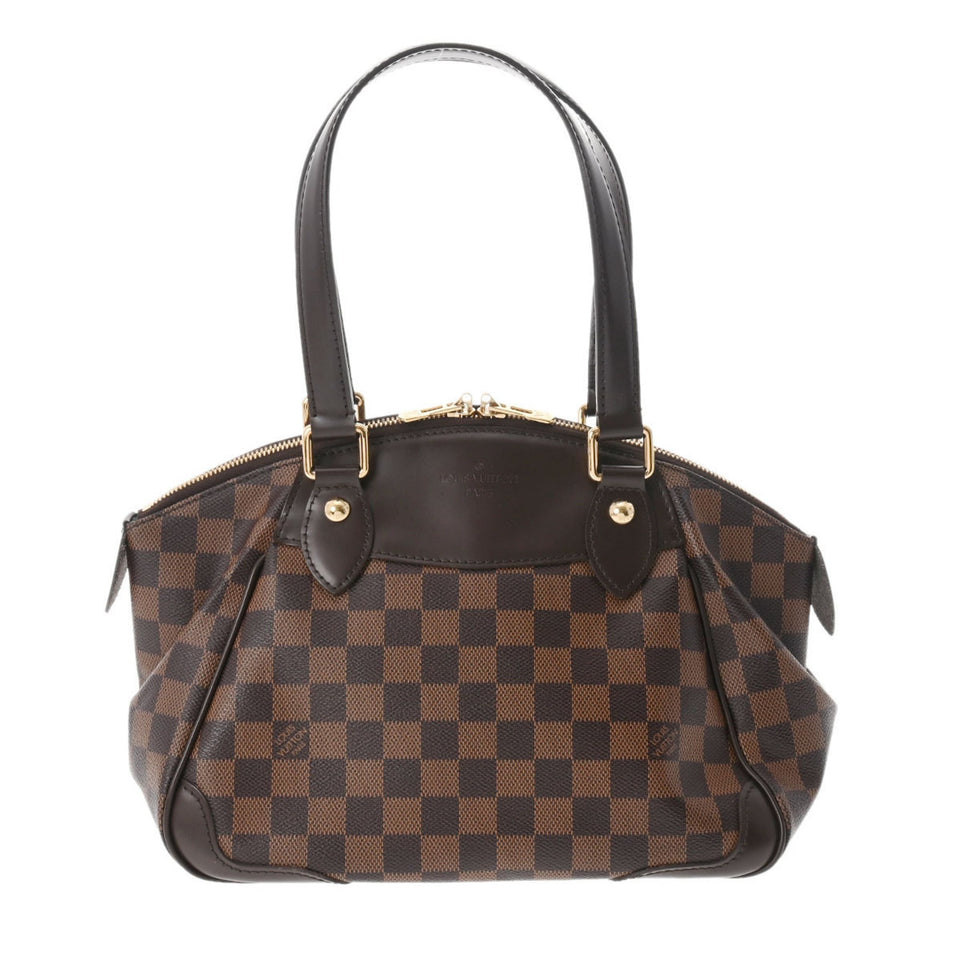 LOUIS VUITTON Damier Verona PM Brown N41117 Women's Canvas Handbag