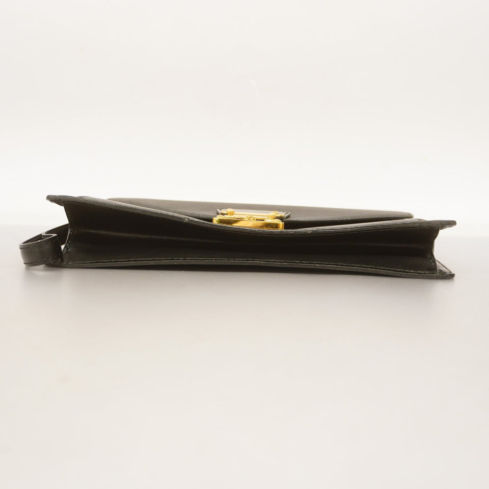 LOUIS VUITTONAuth  Epi Serie Dragonne M52612 Unisex Clutch Bag Noir