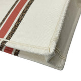 CHRISTIAN DIOR Book Tote Small Vertical Canvas Flower Multicolor Beige Bag