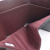 CHANEL Caviar Skin Matelasse Coco Mark Trifold Wallet Black Ladies