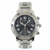 HERMES Clipper Diver Chronograph CL2 910 Vintage Men's Watch Date Black Dial Quartz diver
