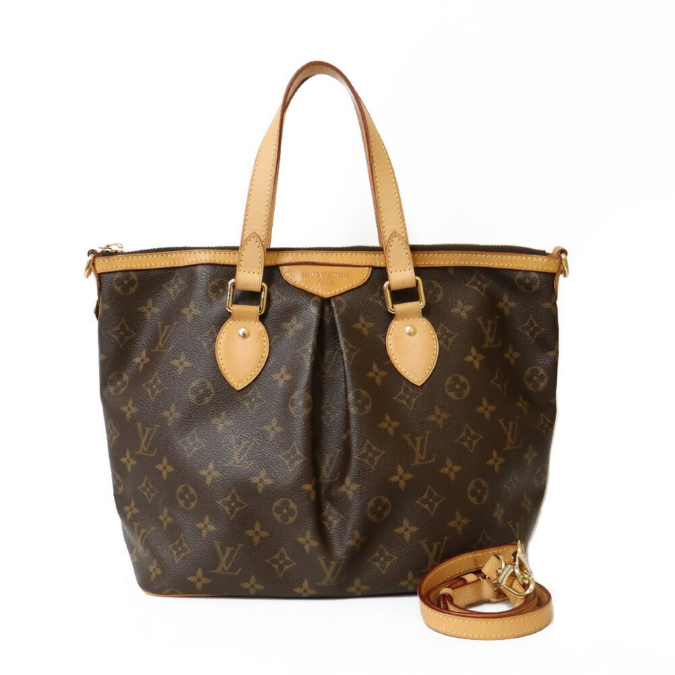 Louis Vuitton Handbag Monogram 2way Palermo PM M40145 Brown Women's Canvas