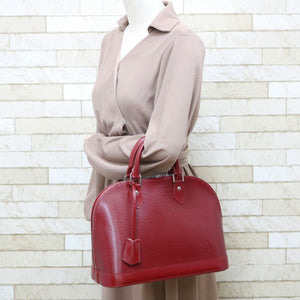 Louis Vuitton Handbag Epi Arma M40851 Red Fuchsia Ladies Leather