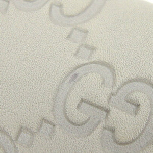 GUCCI Trifold Wallet sima 261502 Ivory Leather Women's