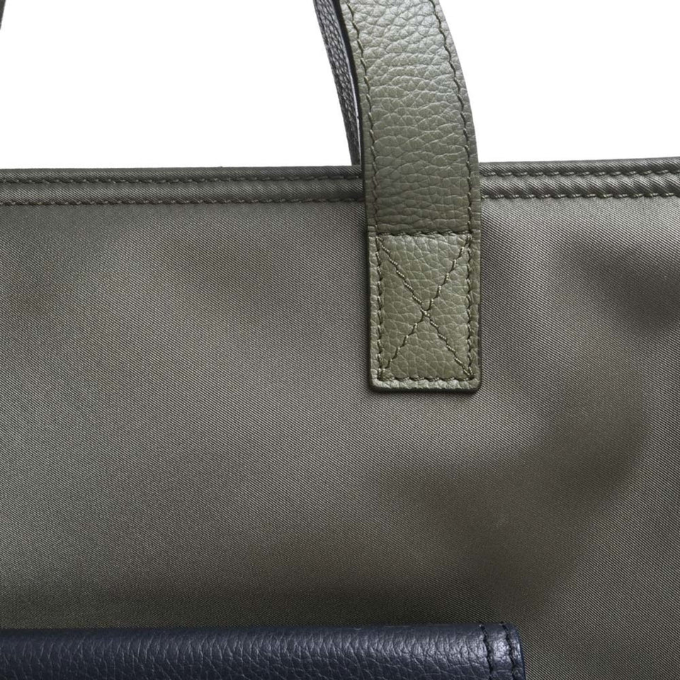 CHRISTIAN DIOR Sacai Collaboration Nylon Saddle Tote Bag Khaki Men's