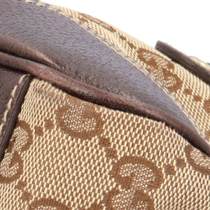 GUCCI Sherry Shoulder Bag GG Canvas Beige Women's