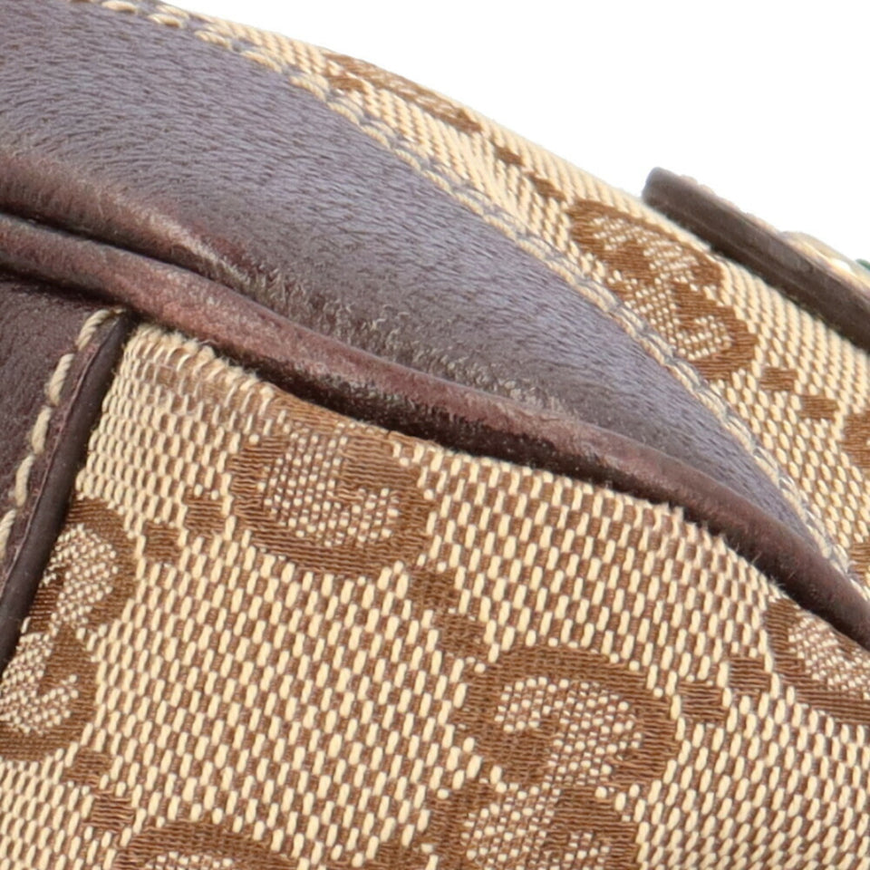 GUCCI Sherry Shoulder Bag GG Canvas Beige Women's