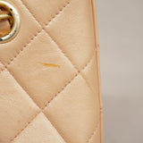 CHANELAuth  Matelasse Women's Leather Handbag Light Pink