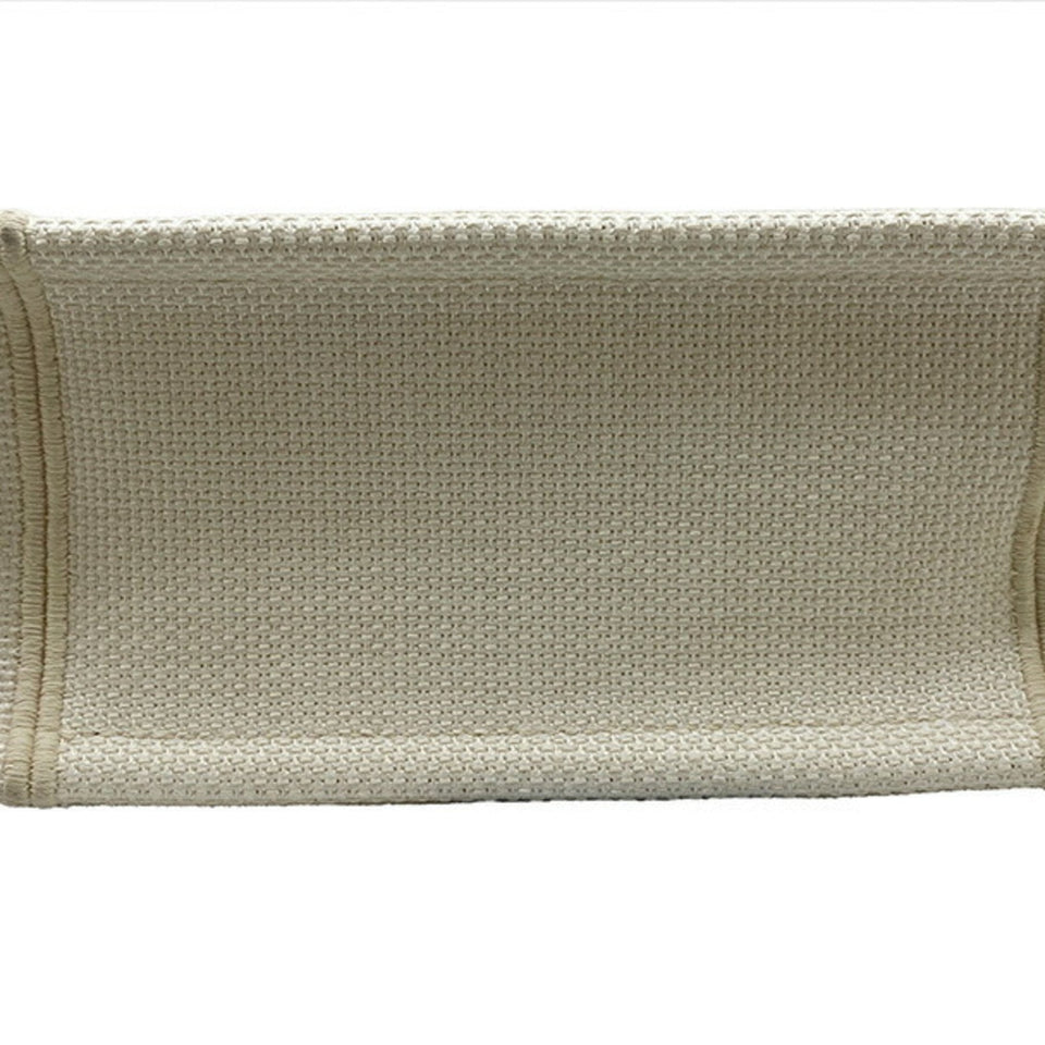 CHRISTIAN DIOR Book Tote Small Vertical Canvas Flower Multicolor Beige Bag