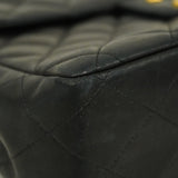 CHANEL Matelasse Big Matelasse W Chain Women's Leather Shoulder Bag Black