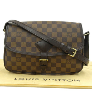 LOUIS VUITTON Damier Sologne Shoulder Bag Ebene N48079