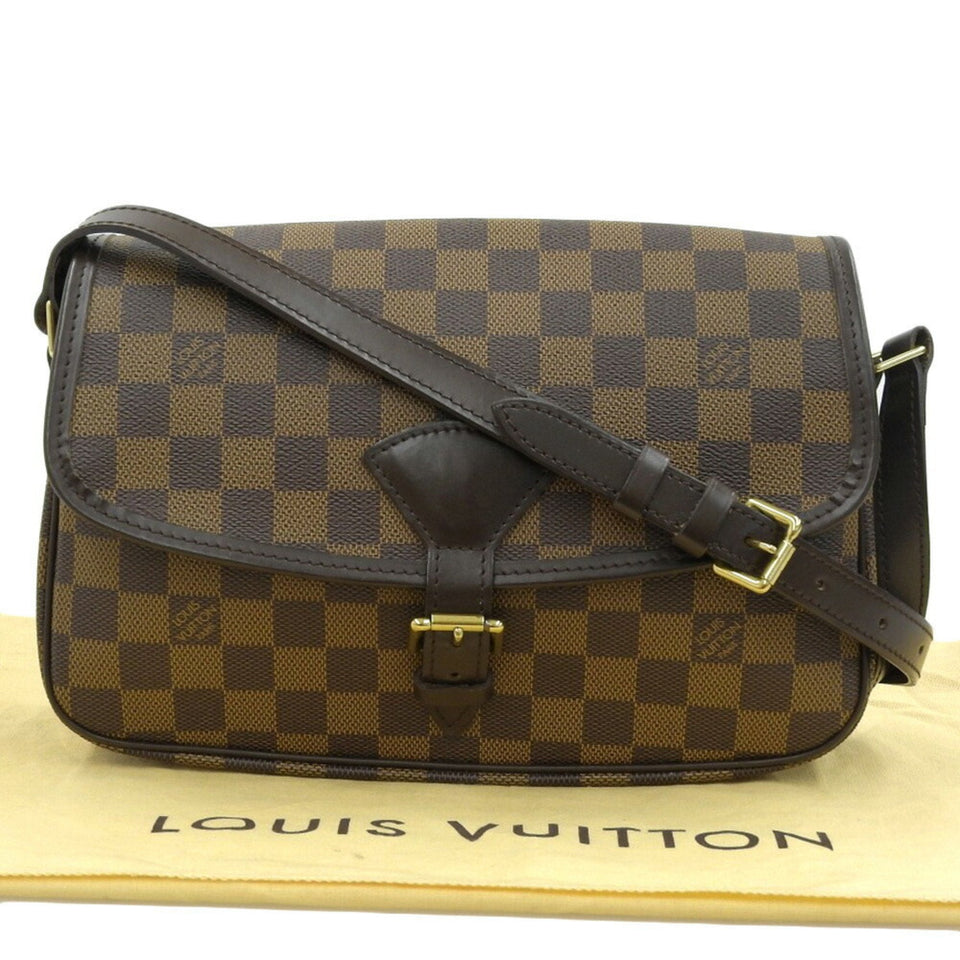 LOUIS VUITTON Damier Sologne Shoulder Bag Ebene N48079