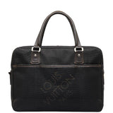 LOUIS VUITTON Damier Jean Yack Bag M93082 Noir Black Canvas Leather Men's