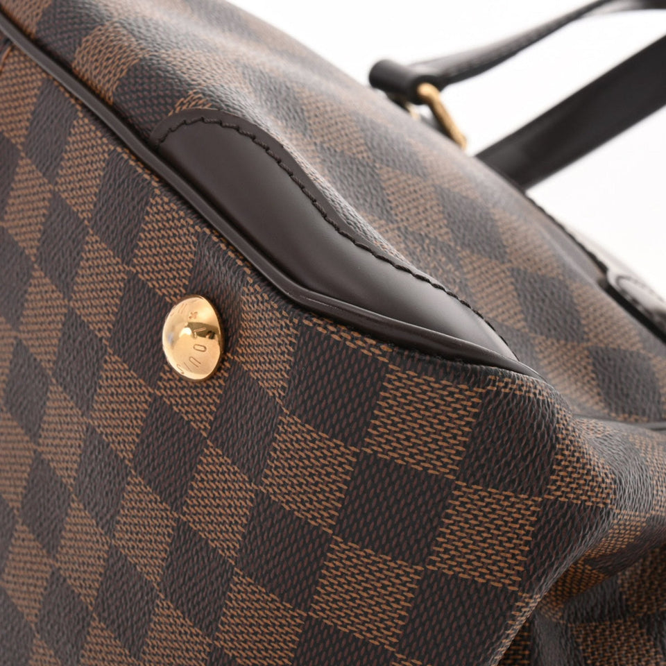LOUIS VUITTON Damier Verona PM Brown N41117 Women's Canvas Handbag