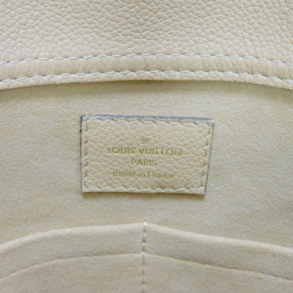 LOUIS VUITTON Shoulder Bag Pallas Shopper LV Logo Flower Beige Monogram Dune M41580 Women's