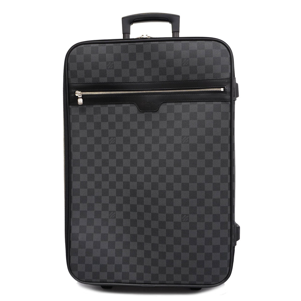 LOUIS VUITTONAuth  Damier Graphite Luggage Pegas 55 N23294