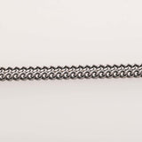 CHANEL Rhinestone Coco Mark Necklace Black White Ladies