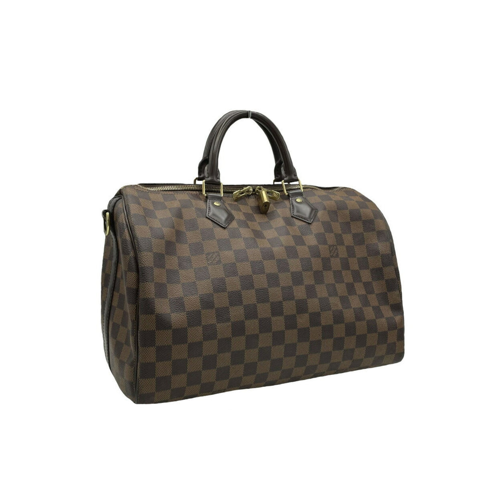 LOUIS VUITTON [] Damier Speedy 35 Bandouliere Boston Bag N41366 Shoulder for Women with Strap