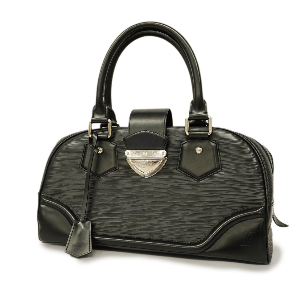 LOUIS VUITTONAuth  Epi Bowling Montagne GM M59312 Women's Handbag Noir