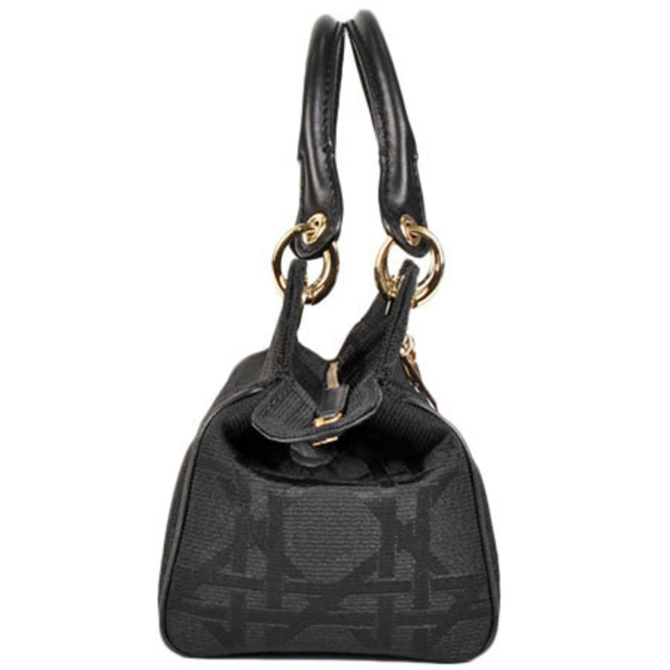 CHRISTIAN DIOR Dior handbag cannage black canvas