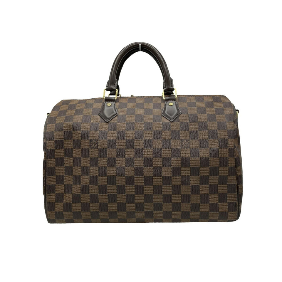 LOUIS VUITTON [] Damier Speedy 35 Bandouliere Boston Bag N41366 Shoulder for Women with Strap