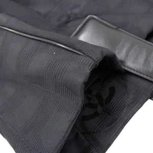 CHANEL Nylon New Line PM Tote Bag Black Ladies