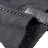 CHANEL Nylon New Line PM Tote Bag Black Ladies