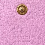 Gucci mini wallet / coin case GUCCI folding 499783 GG Marmont rhinestone rose pink
