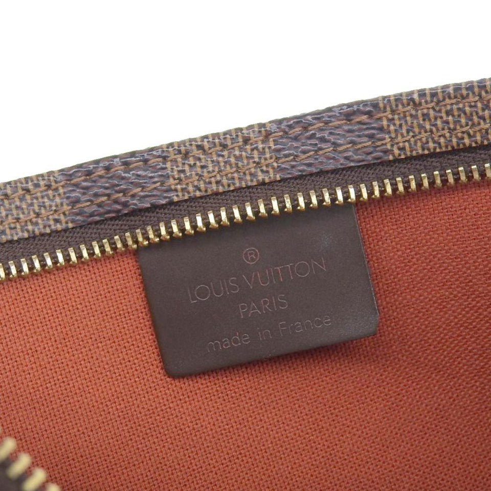LOUIS VUITTON Damier Navona Pouch Ebene N51983