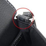 CHRISTIAN DIOR Bag Men's Shoulder Pouch Leather Saddle Vertical Black Micro