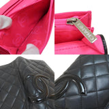 CHANEL Cambon Line Long Wallet Leather Women's
