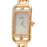 HERMES Nantucket Women's Watch White Dial K18PG/Diamond Quartz NA2.172