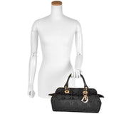 CHRISTIAN DIOR Dior handbag cannage black canvas